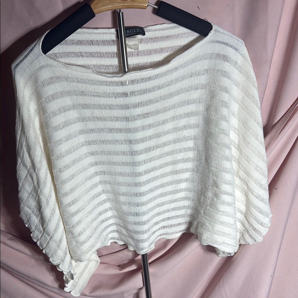 White Striped Top